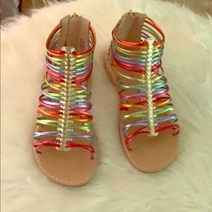 Rainbow sandals